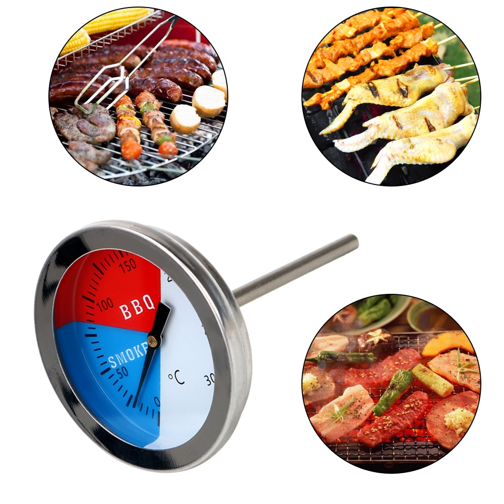 Barbecue Thermometer BBQ Smoker Grill Thermometers 300 Degrees Stainless Steel Shopee Philippines