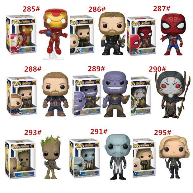 avengers infinity war funko pop set