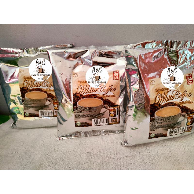 A&C White Coffee Powder Set of 3 packs / 500grams per pack Shopee