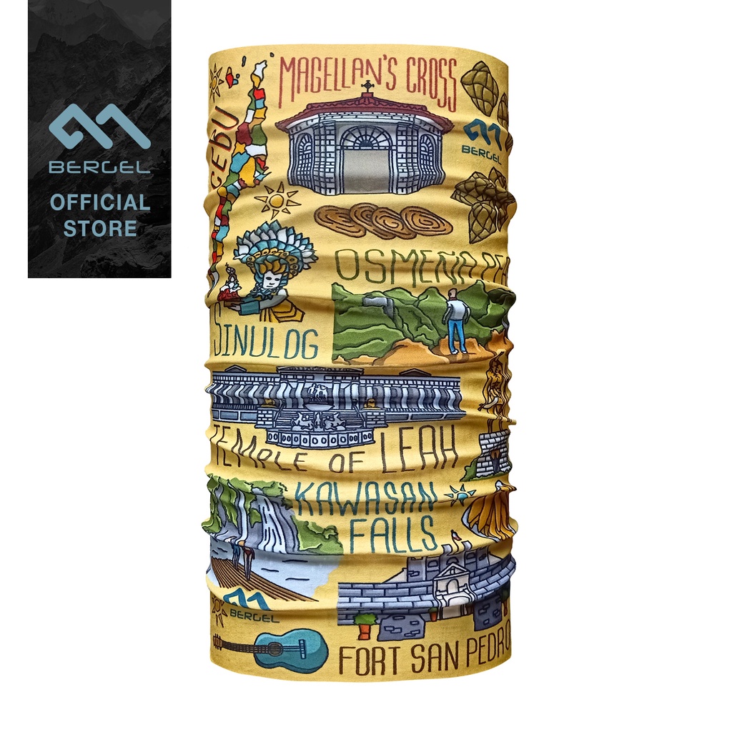 Bergel Cebu Multifunctional Headwear Local Filipino Design Bandana Tube