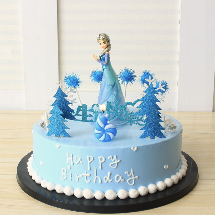 Elsa Frozen Theme Cake Decoration Cake Topper Figurine Shopee Philippines