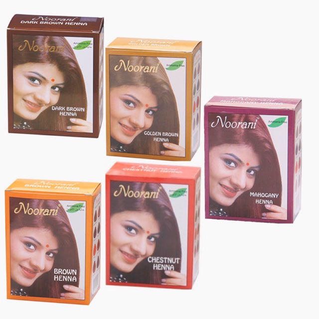 Henna, herbal hair dye powder, natural herbal powder, 1 box contains 6