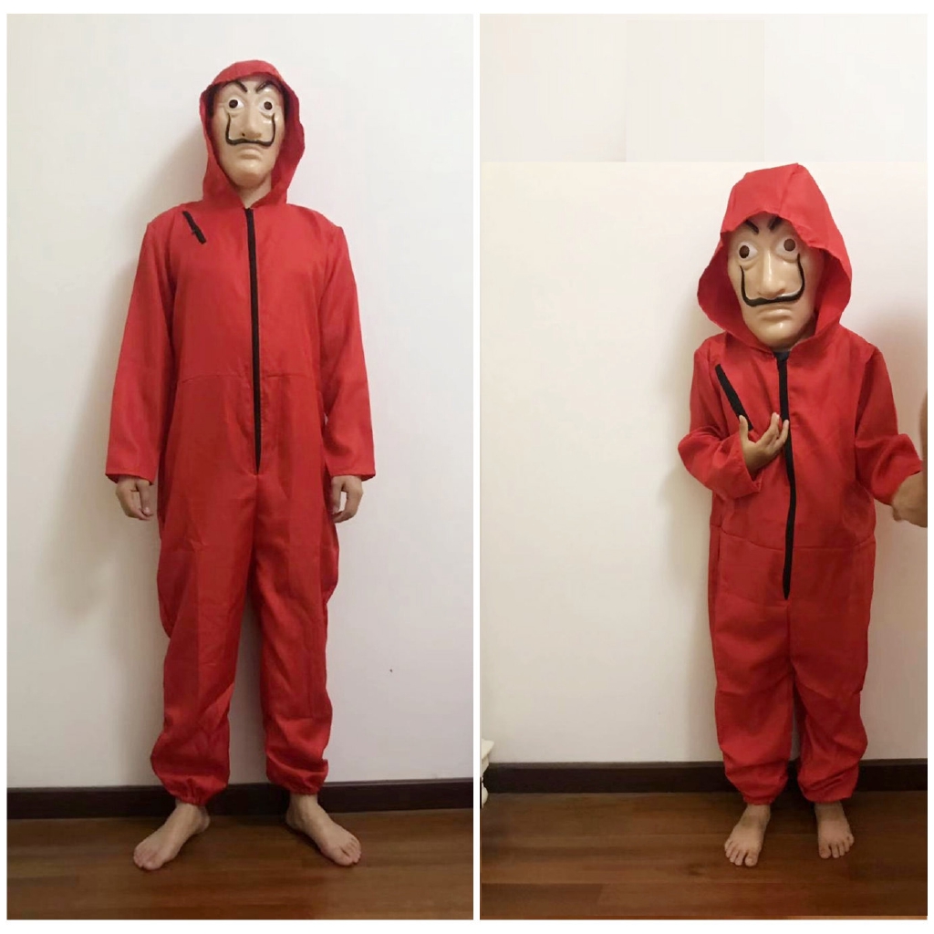 La Casa De Papel Salvador Dali Red Costume Jumpsuits Cosplay Dali Mask Suit Money  Heist Hot Movie Buy La Casa De Papel,Dali Mask,Salvador Dali Product On |  Salvador Dali La Casa De