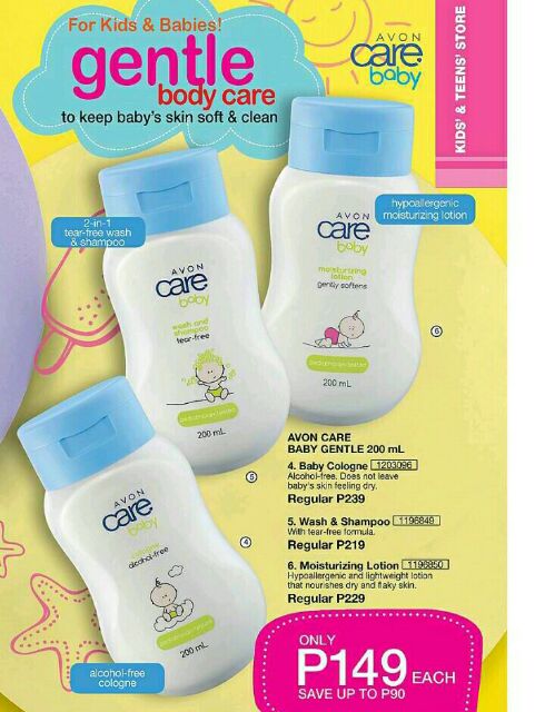 avon baby shampoo