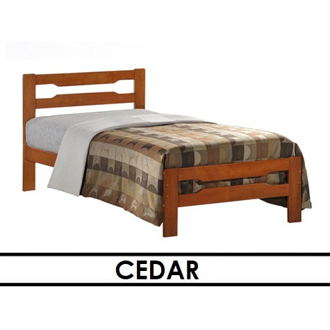 Cedar Wooden Bed Frame Shopee Philippines