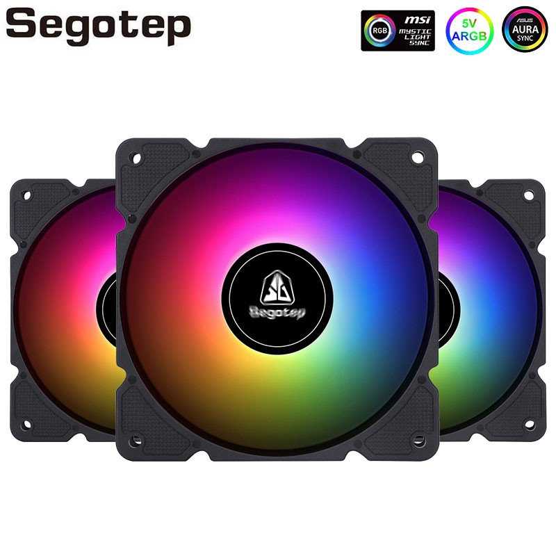 3pcs-segotep-rgb-fan-5v-3pin-aura-sync-argb-pc-fan-120mm-led-fan