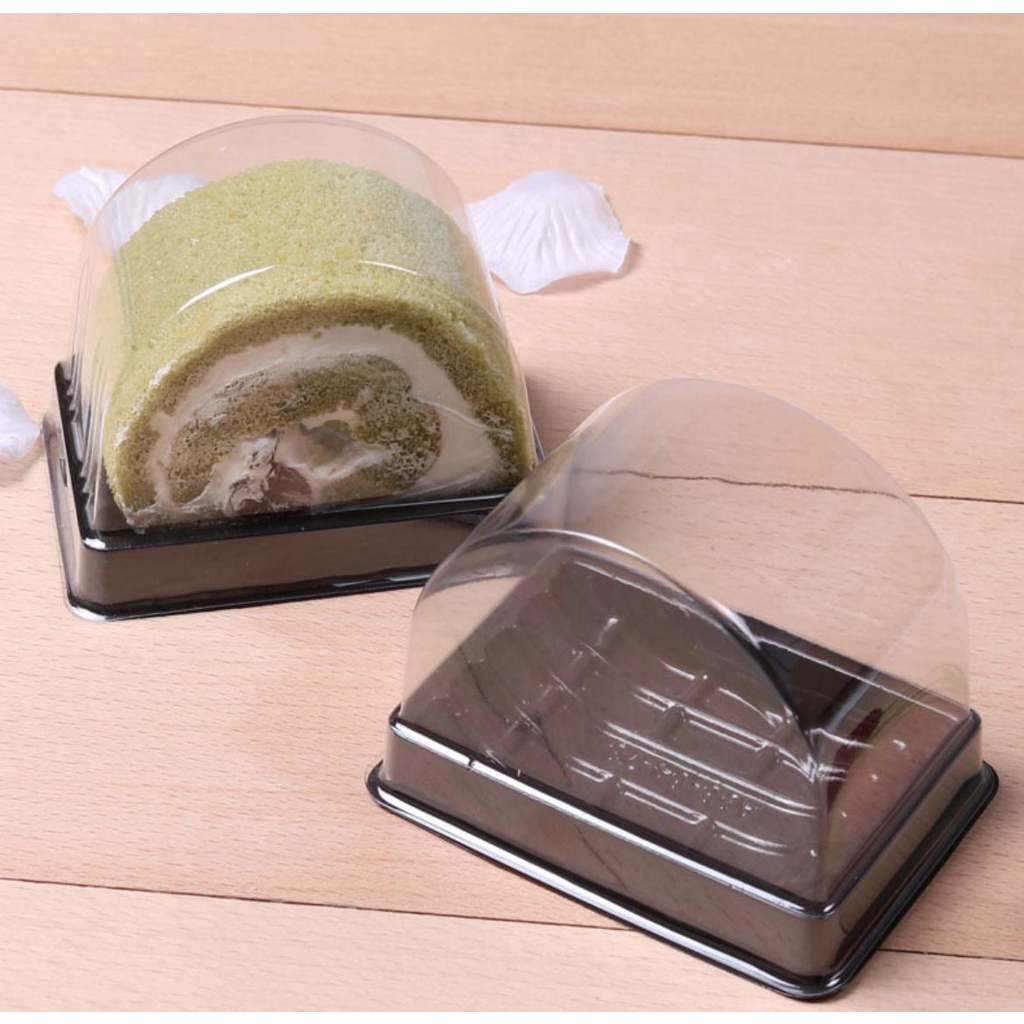 50 Pcs Swiss Roll Acetate Cake Dome Baking Small Cake Roll Box Arched Box Shopee Philippines