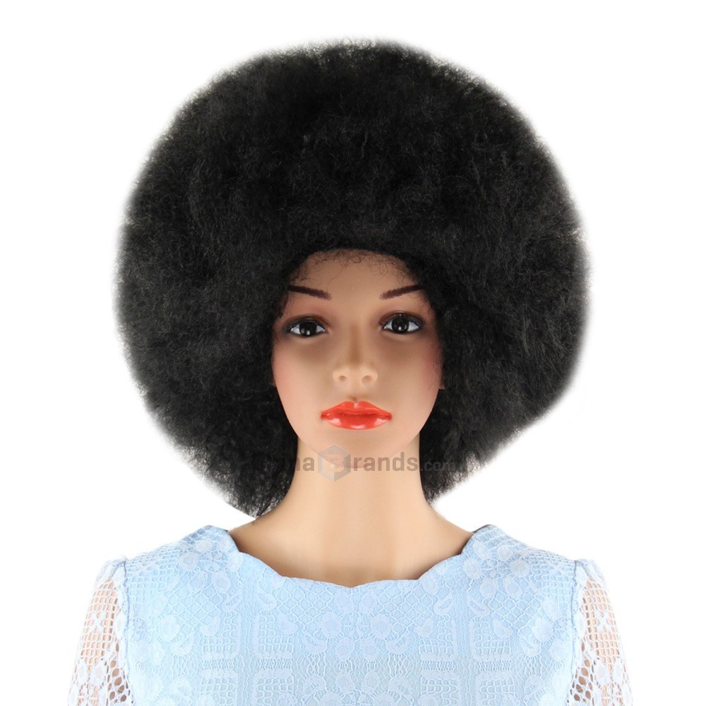 Short Black Wigs Inflated Fluffy Afro Hair For Window Models