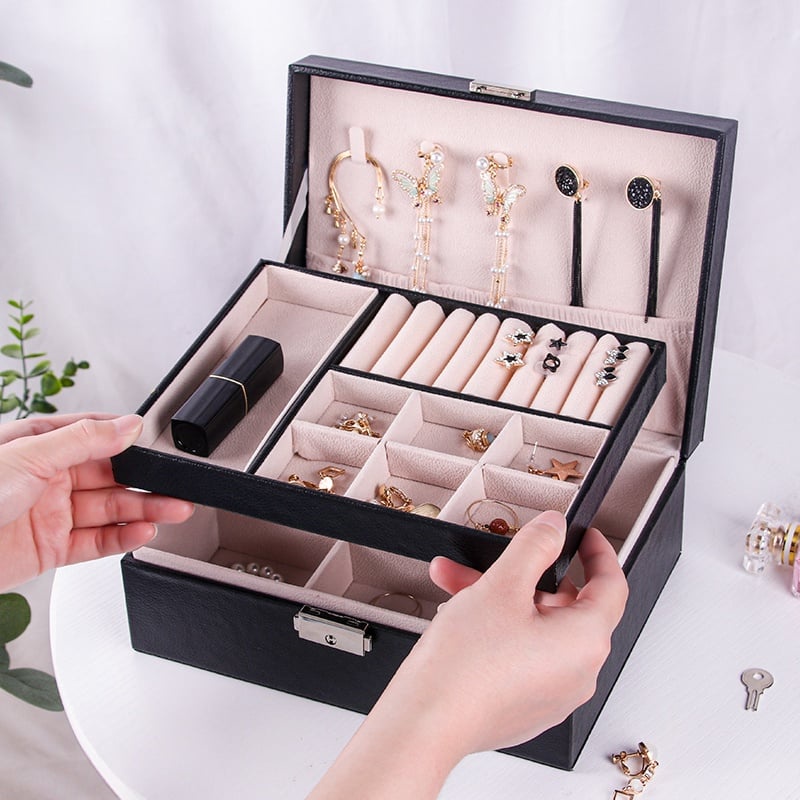 Elegant Jewelry Box Watch & Jewelry Organizers Waterproof Jewelry ...