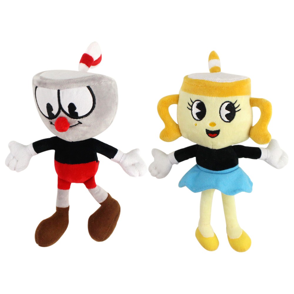 26cm Video Game Cuphead Mugman Plush Toys Legendary Chalice Boss the ...