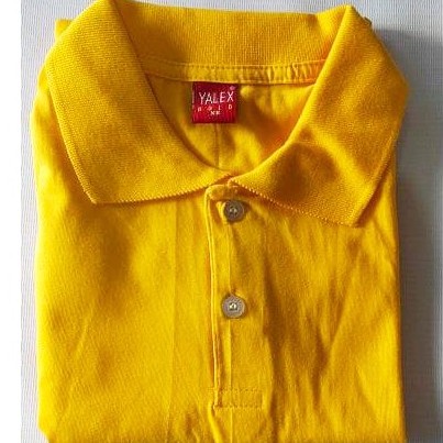 Yalex Plain Polo Shirt Yellow Gold | Shopee Philippines