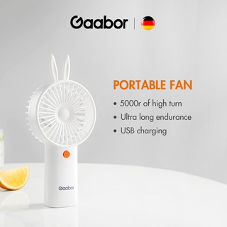Gaabor Hand-held Fan Portable Mini Fan USB Rechargeable Handy Pocket Cooling Fan