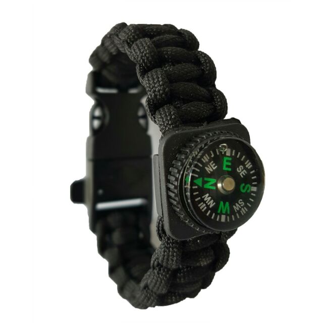 paracord survival bracelet with compass