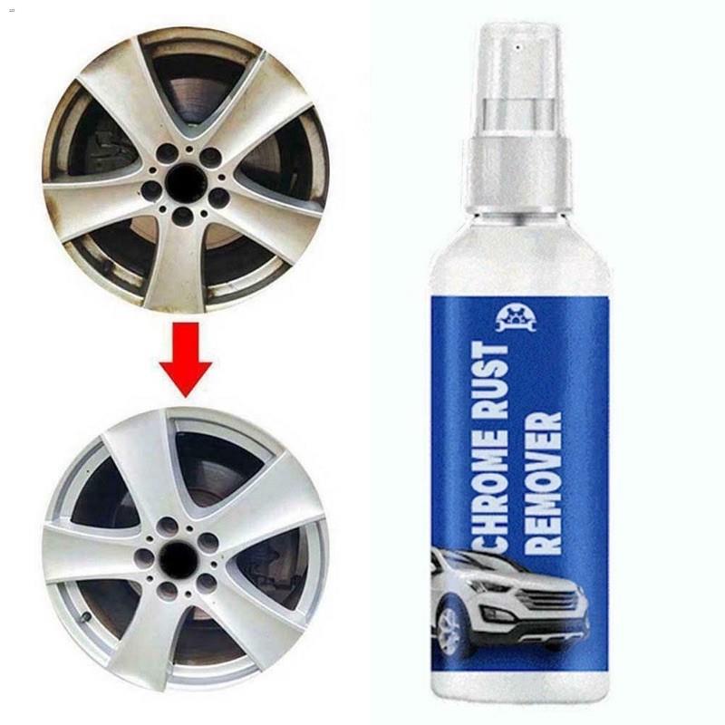 100ml chrome rust remover spray car repair clean metal surface chrome ...