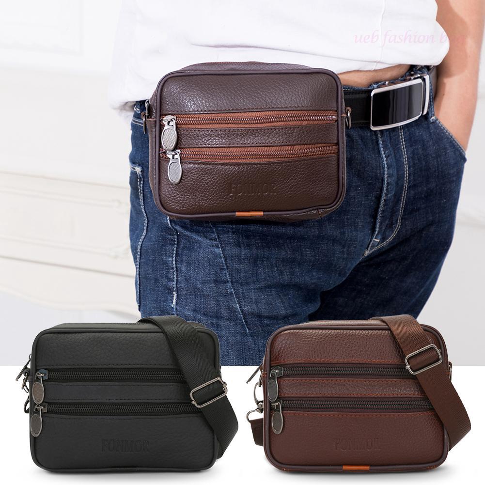 genuine leather crossbody men's bag