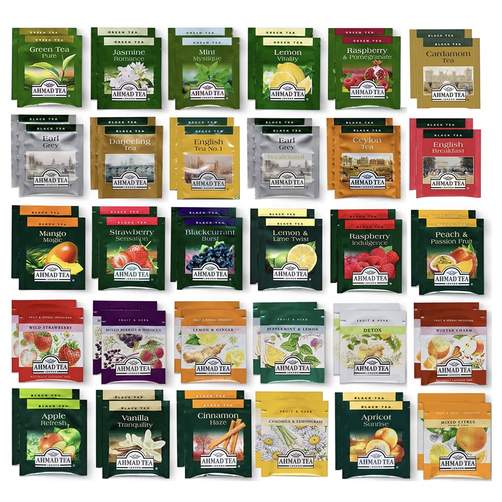 AHMAD TEA Green Tea And Fruit And Herb Flavored Sachets Shopee Philippines