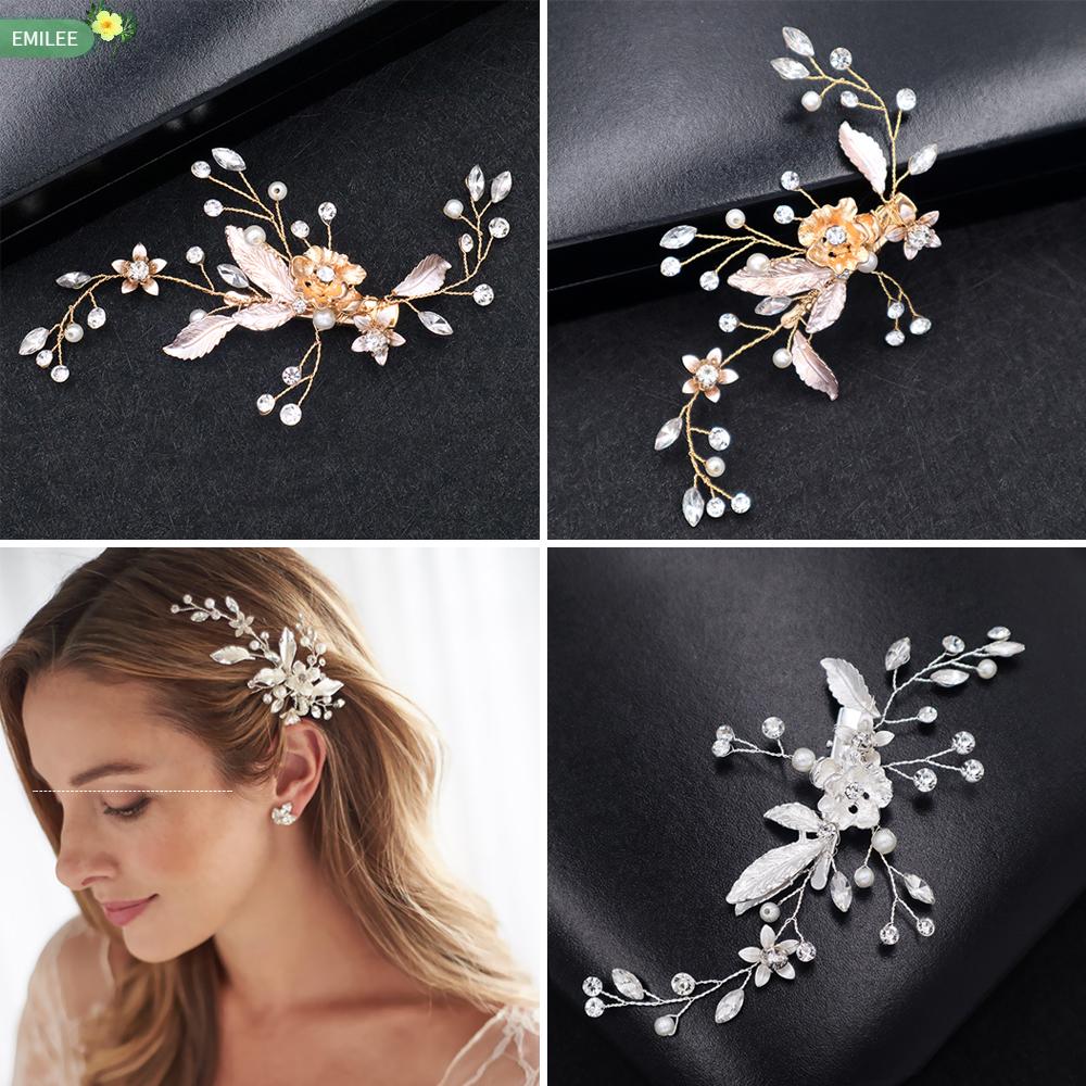 Wedding Hair Accessories Flowers Bridal Hair Jewelry Hair Pins Pearl Clips  for Women Headpieces