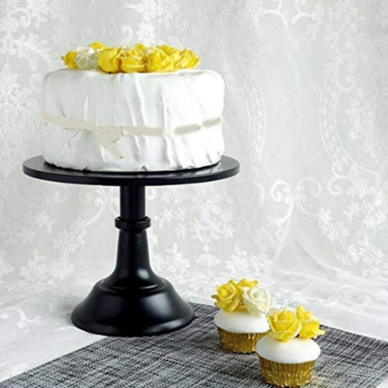 New Stock Metal Iron Cake Stand Round Pedestal for Birthday Wedding Gold/Pink/Green/Black N5P