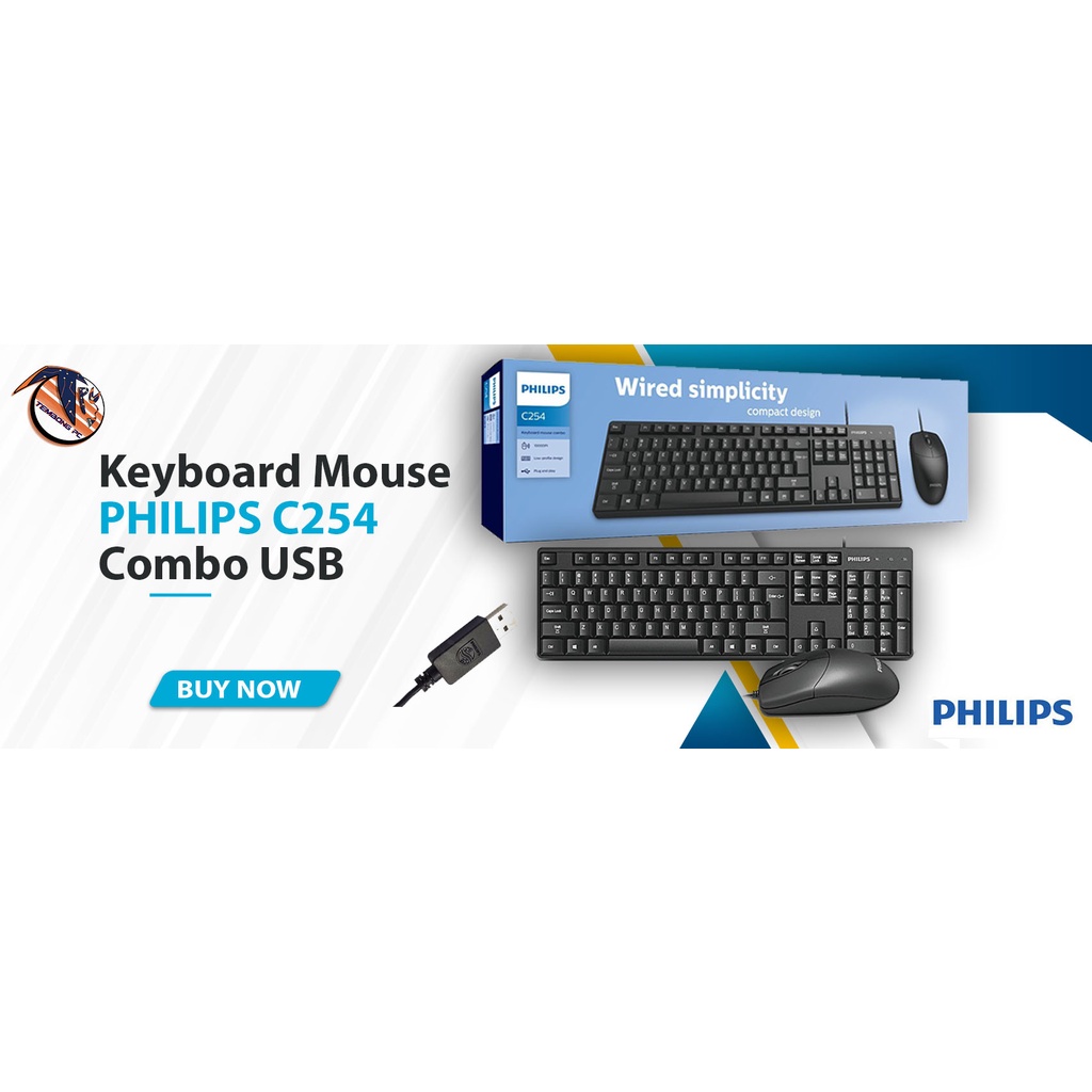 Philips C254 Usb Keyboard Mouse Bundle Shopee Philippines