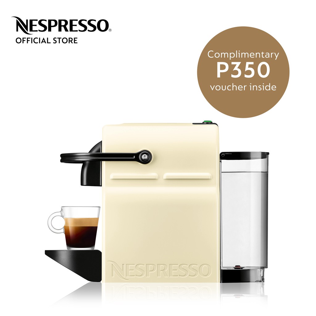 Matron Eerlijkheid Balling Nespresso® Inissia Coffee Maker Cream with Complimentary Welcome Coffee Set  | Shopee Philippines