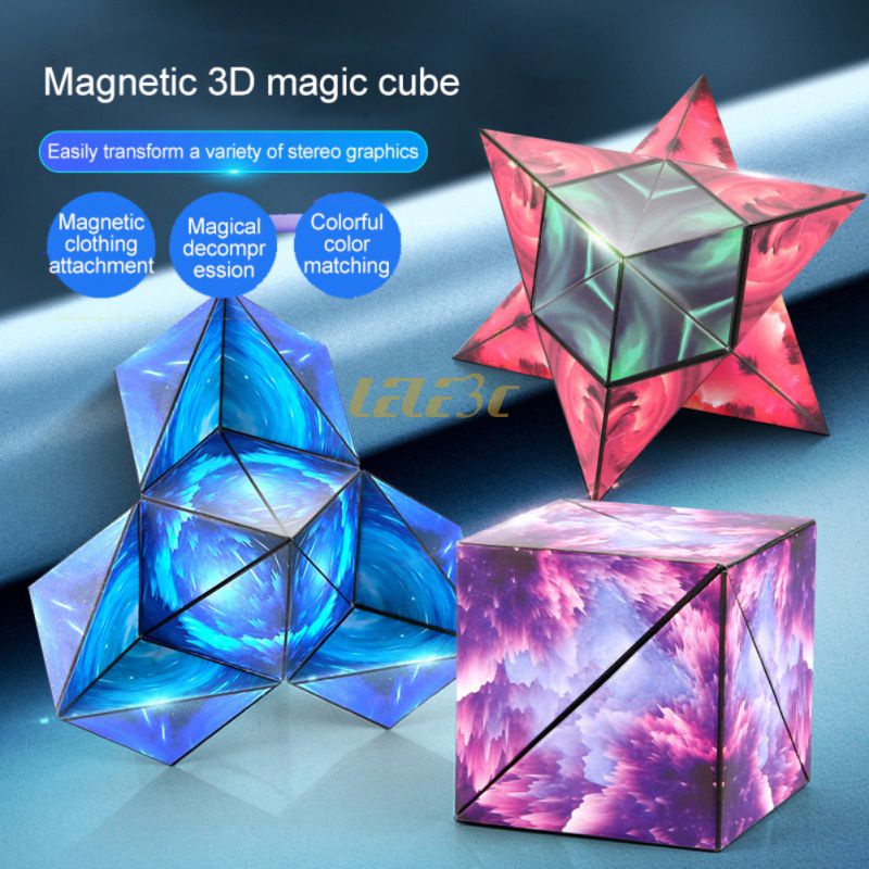 Variety Geometric Changeable Magnetic Magic Cube Anti Stress 3D ...