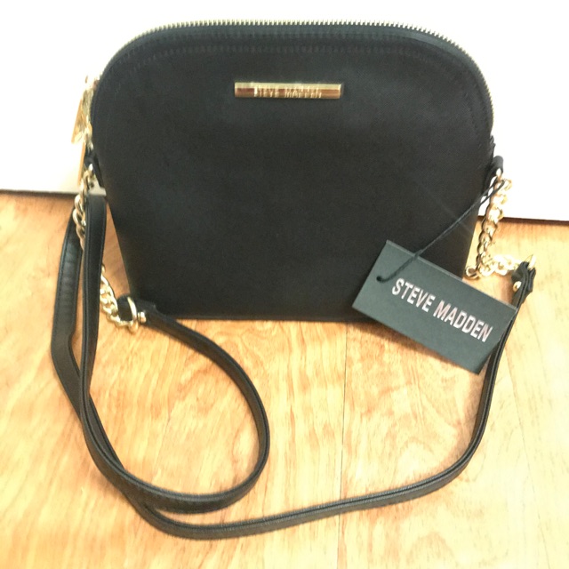 steve madden black cross body bag