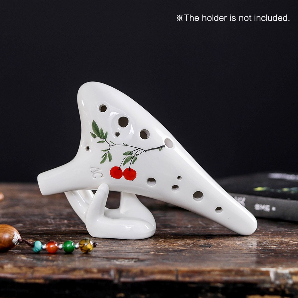 【Local Delivery】12 Holes Round Head Ceramic Ocarina Alto C Hand Painted