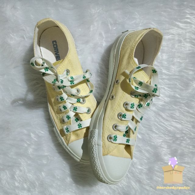 pale yellow converse