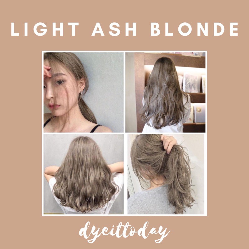 Light Ash Blonde Hair Dye Set Bleach And Color Shopee Philippines