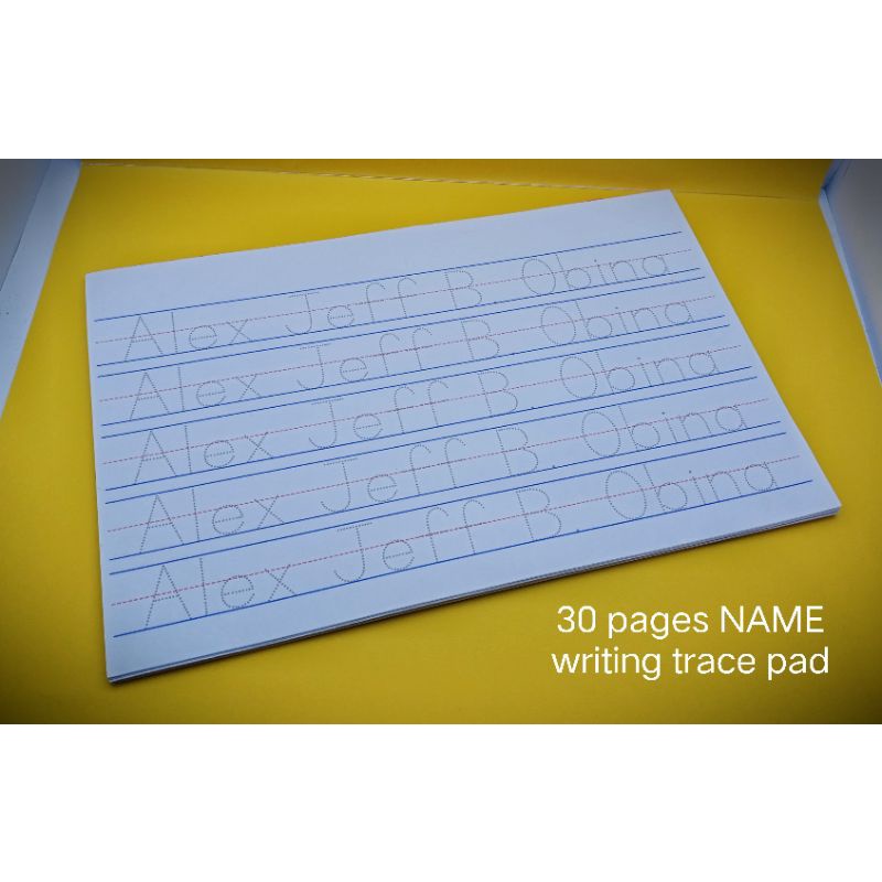 Kid's TRACING PAD for PractiCe Writing (Name, Numbers, Alphabet,Shape