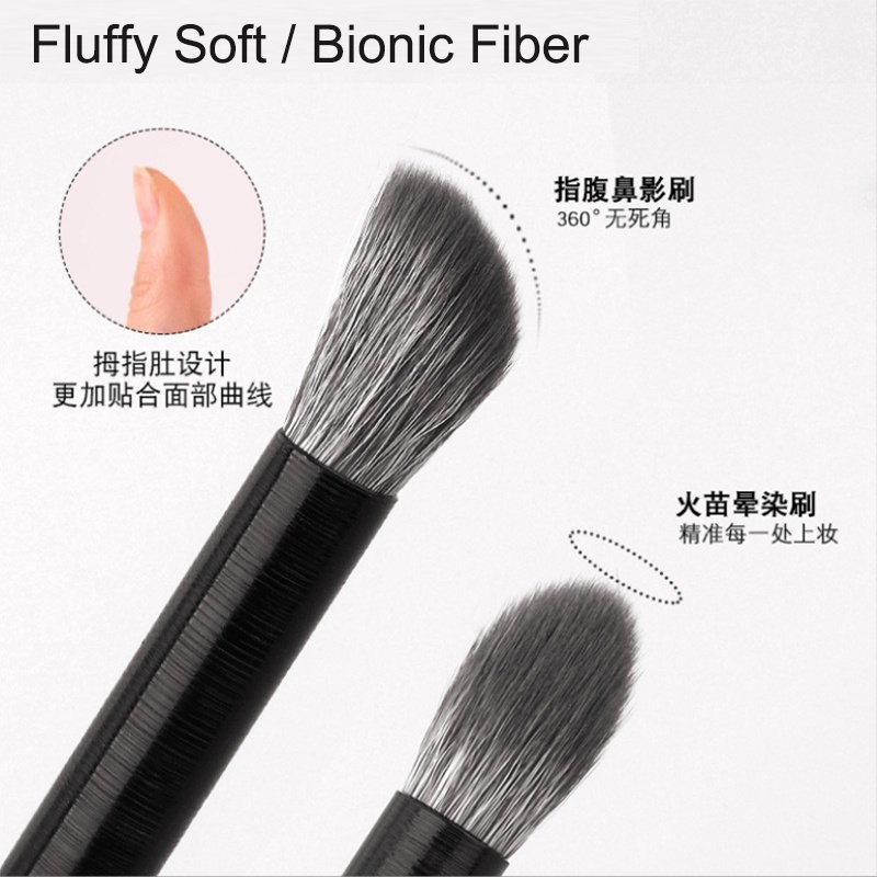 Bionic Fiber Nose Shadow Brush Concealer Brush Detail Makeup Fluffy Soft Slanted Contour Brush