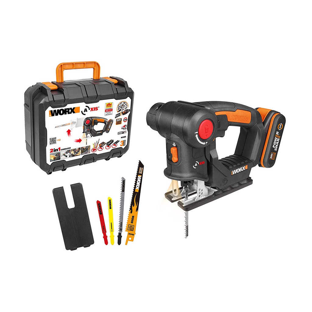 Worx WX550 2in1 Cordless MultiPurposed Saw 20V Max (Jigsaw