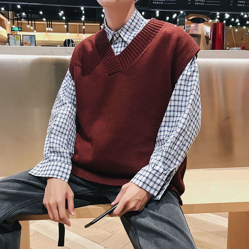 sweater vest shopee