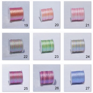 1pc 6 Strand of Thread Handmade Woven Rope Golden Silver Yarn DIY Jewelry Material #8