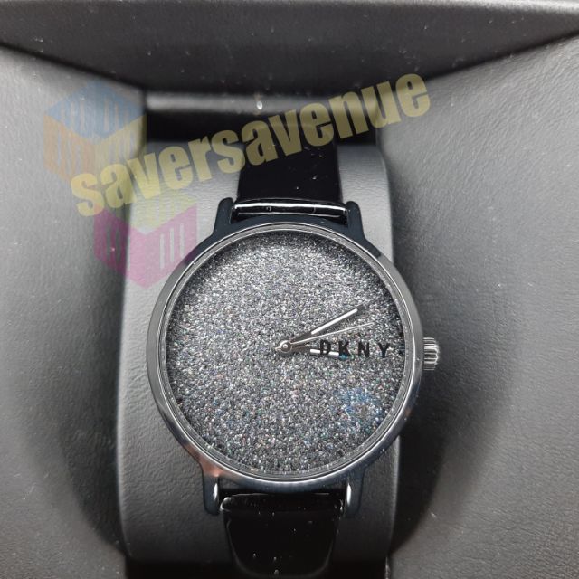 dkny leather strap watch ladies