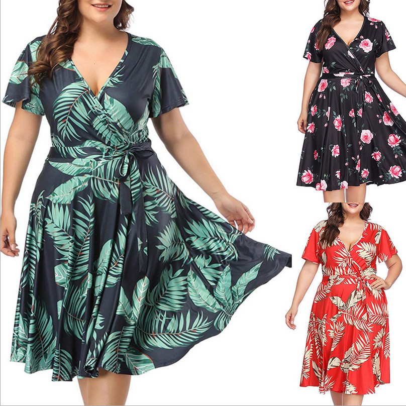 plus size maxi swing dress