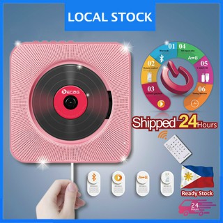 【In Stock】MP3-CD Player Wall Mounted Home FM Radio Built-in Dual Remote Control Stereo Speaker