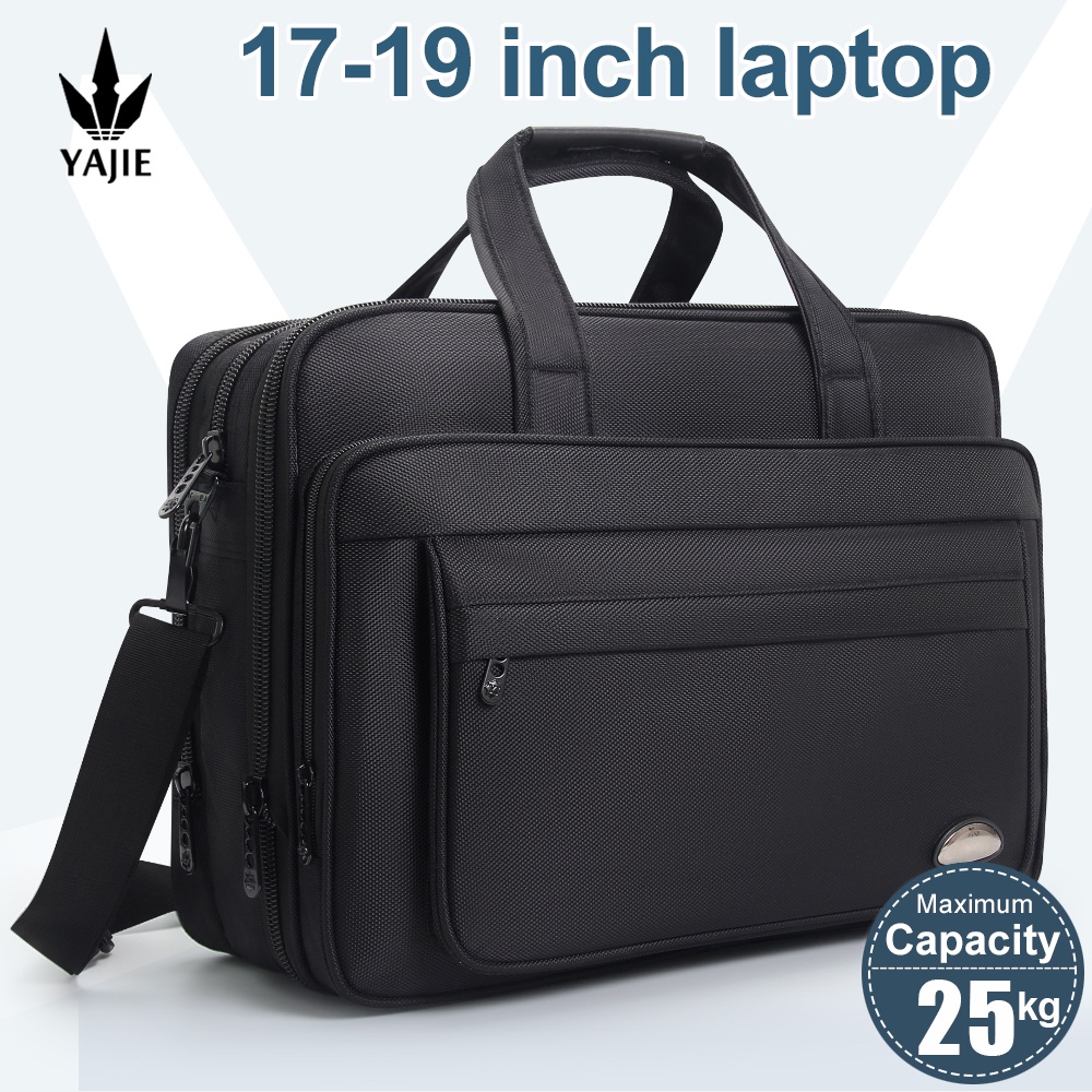 Large Capacity Briefcase Bag Men Business Bag 15.6"/17"/19" Laptop Bag