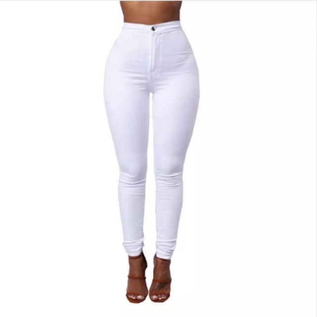 white high waisted