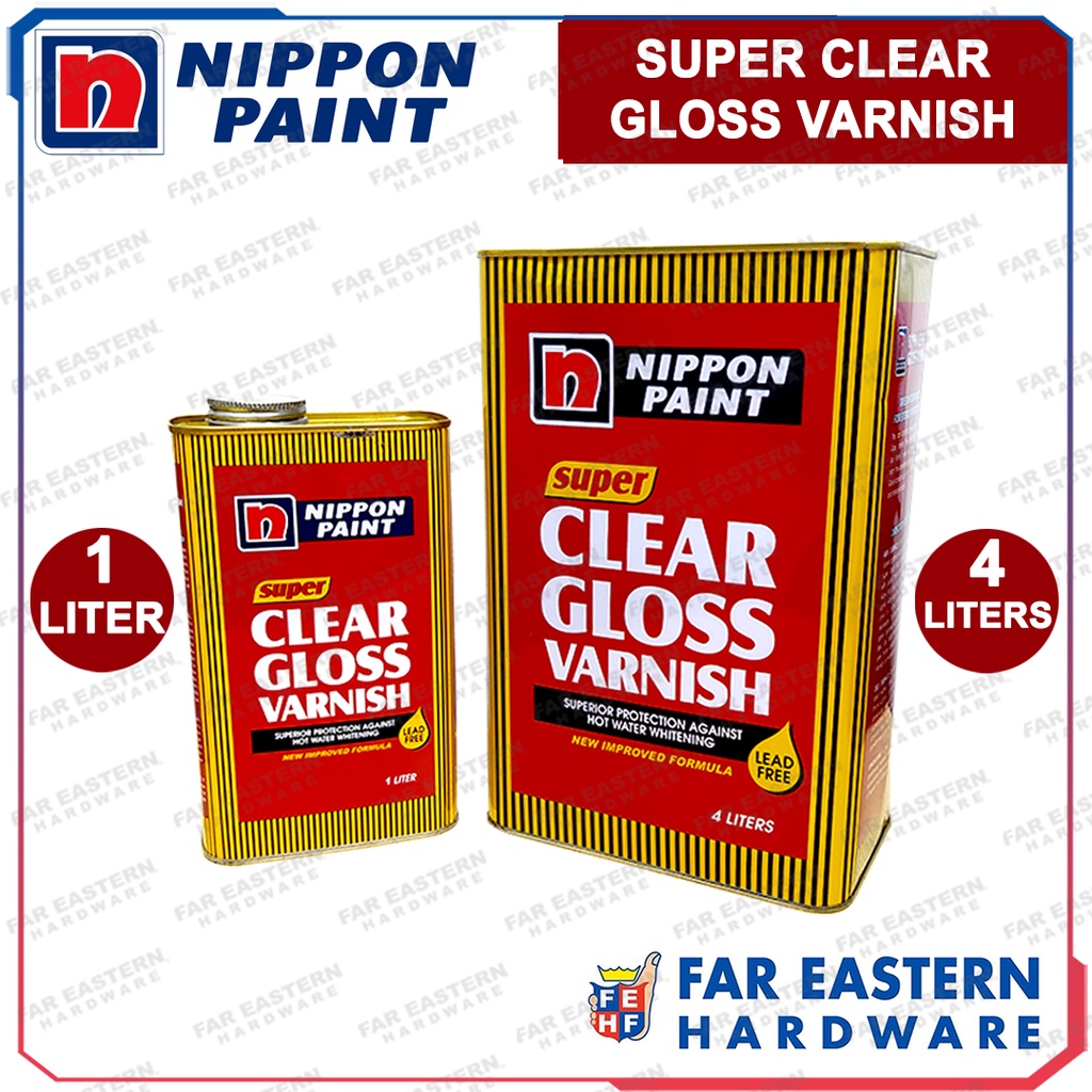 NIPPON Super Valspar Varnish Super Clear Gloss 1 Liter / 4 Liters