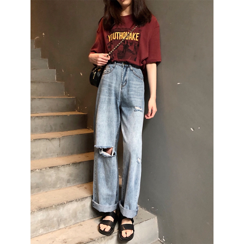 womens ripped jeans size 18