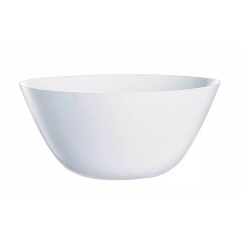 white salad bowl