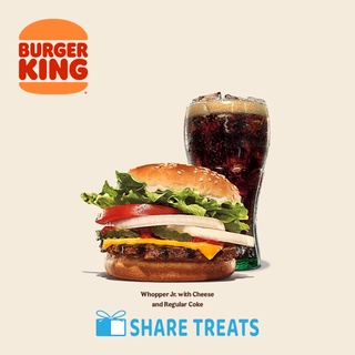 Burger King Whopper Jr with Cheese and Reg Coke (SMS eVoucher)