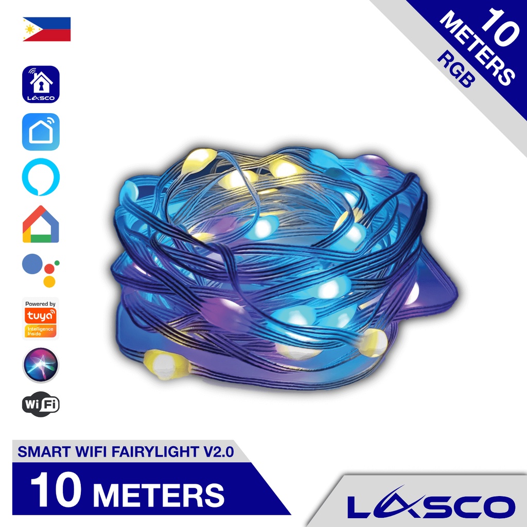 New Arrival Lasco Smart Wifi RGB LED Fairy Lights Version 2 Christmas