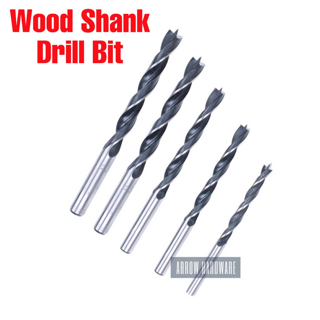 5pcs Wood Brad Point Twist Drill Bit Set 410 mm Shopee Philippines