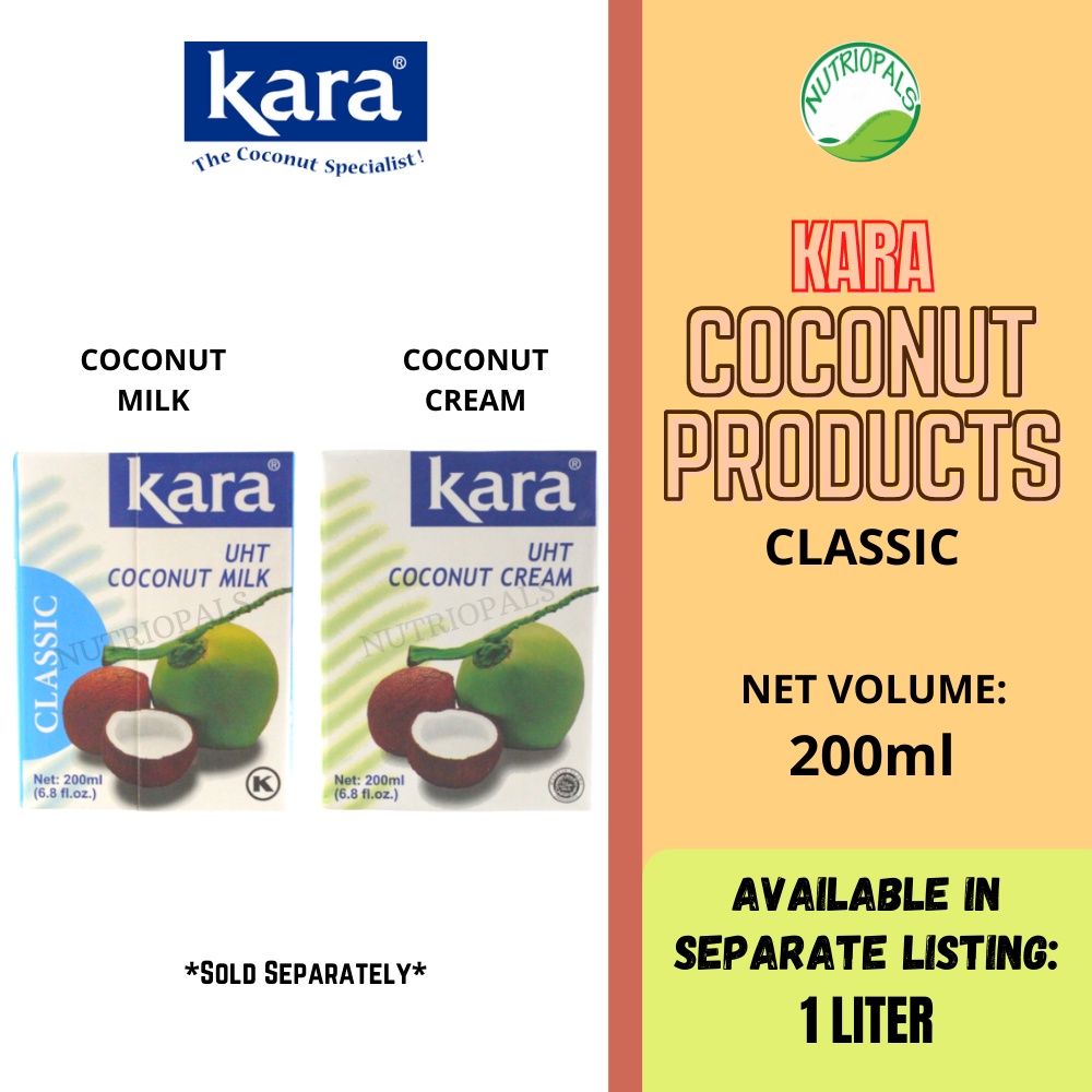 KARA COCONUT MILK AND COCONUT CREAM (200ml) Shopee Philippines