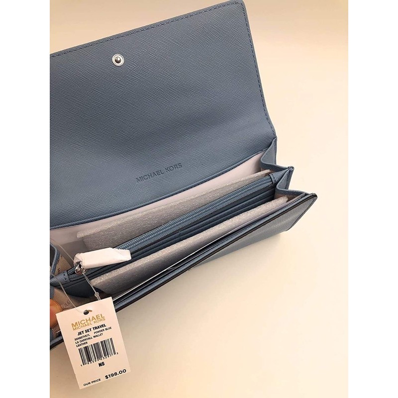 Authentic Michael Kors Jet Set Travel Large Carryall Leather Wallet |  Shopee Philippines