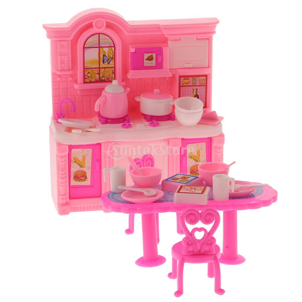 kitchen set barbie doll