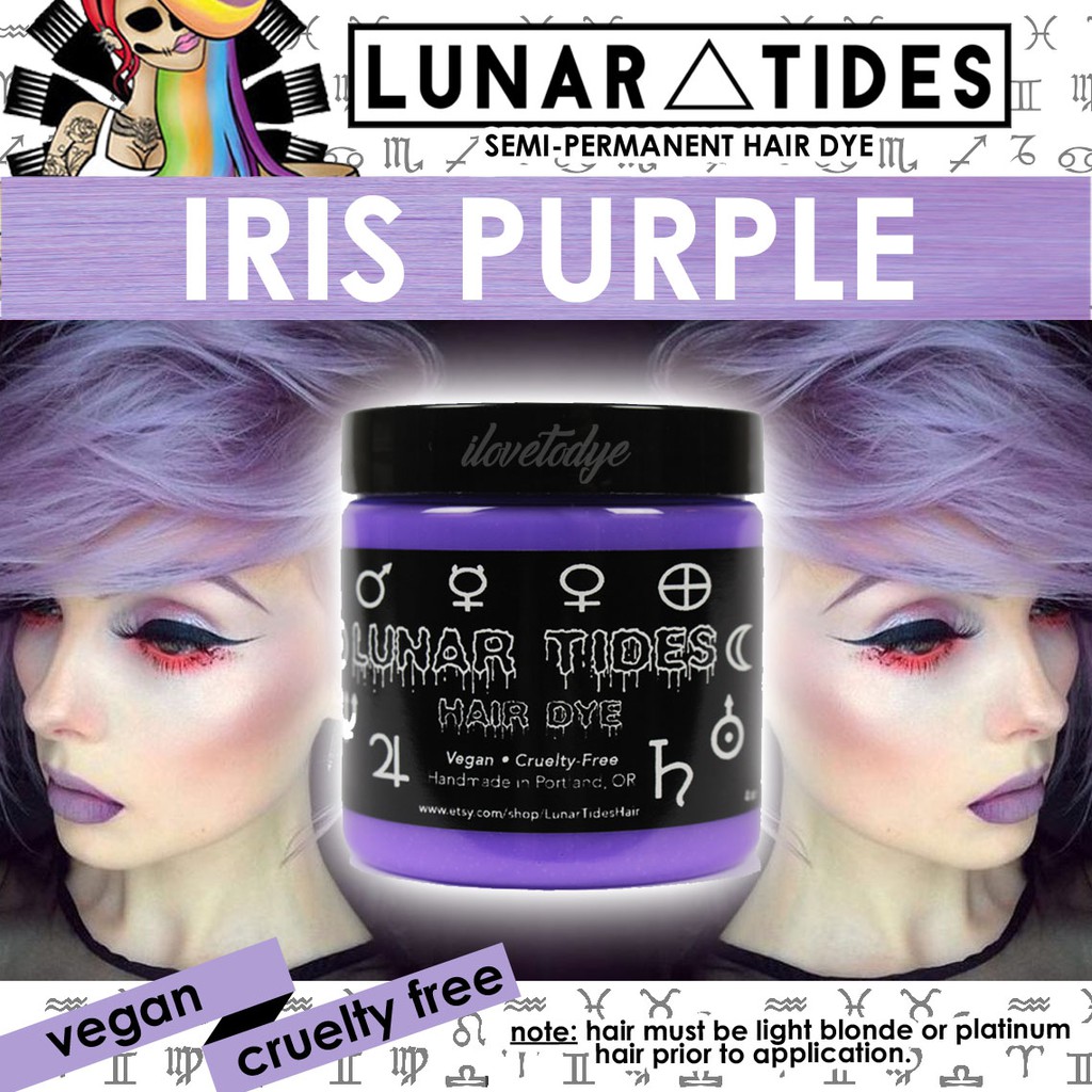 Lunar Tides Iris Purple Semi Permanent Purple Hair Dye Shopee