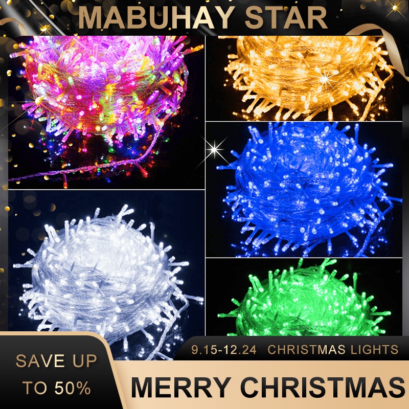 COD MABUHAY STAR 200L LED 20meters Christmas lights Decorative lights ...